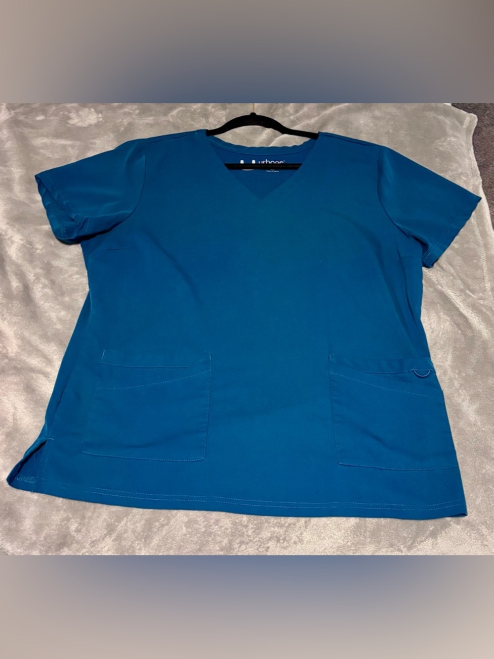 Urbane Women’s Blue V-Neck Scrub Top
